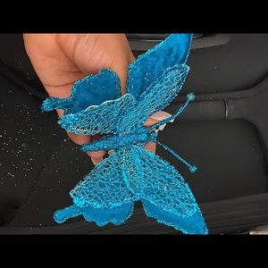 Set of 3 butterfly ornaments